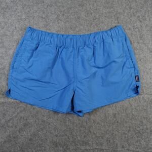 Patagonia Shorts Womens Large Barely Baggies 2.5" Blue Hiking Outdoors